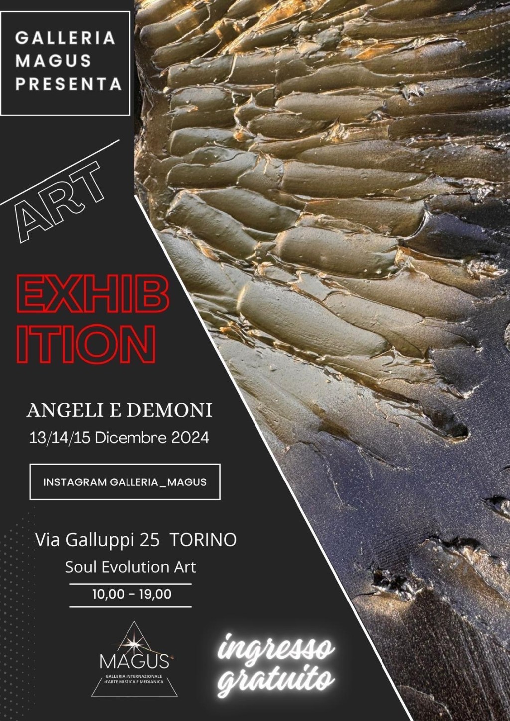 “Angeli e Demoni”: L’Arte Medianica Incanta Torino, 13-14- 15 Dicembre – Ingresso Gratuito